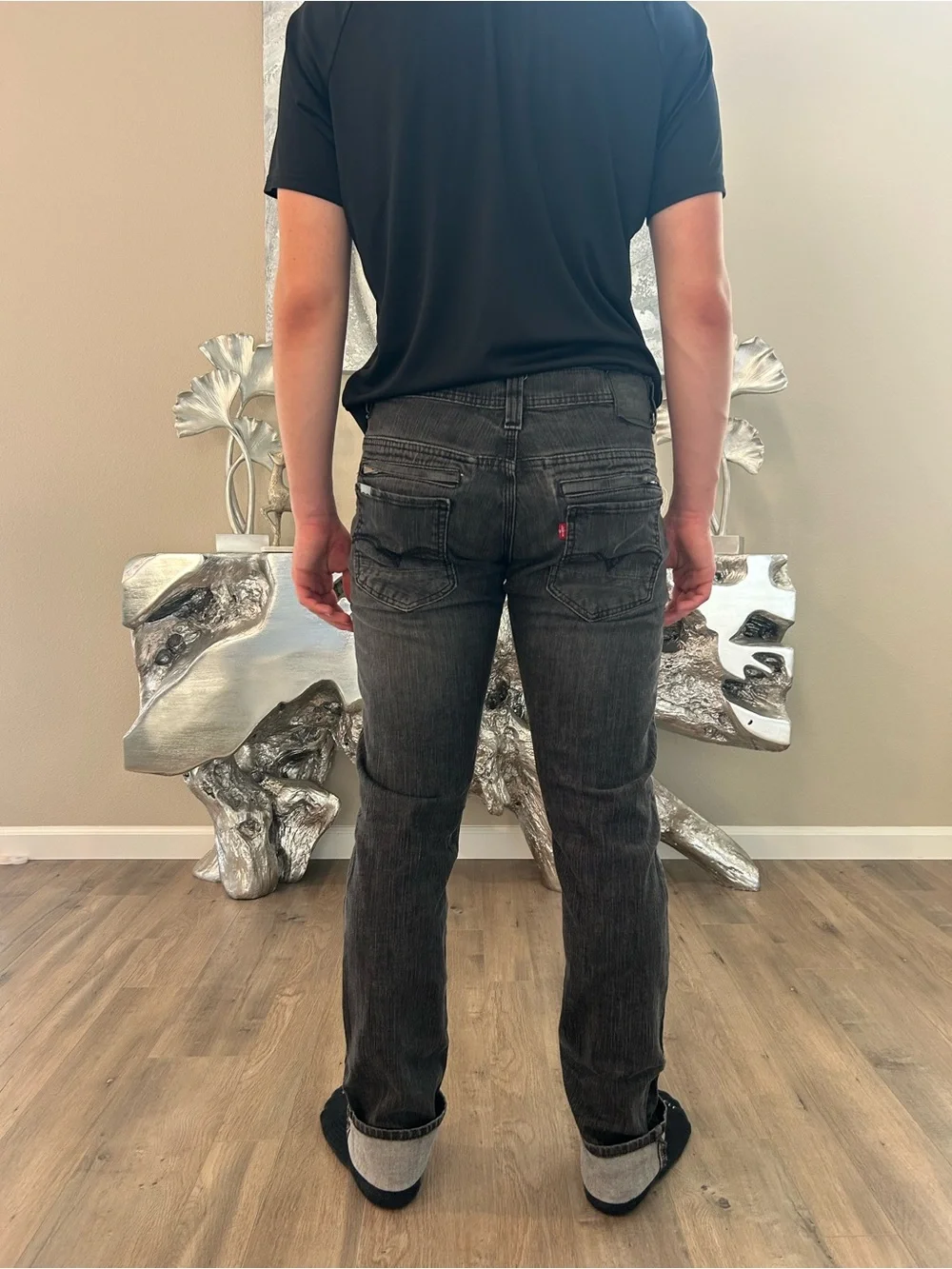Levi's 511 Skinny Jeans in Charcoal Gray 34x34